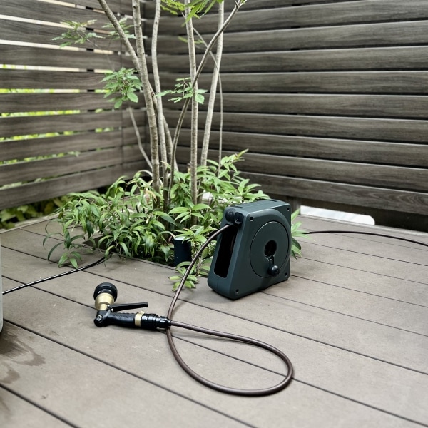 コンパクトガーデンリールⅡ10m グリーン ブラウンホース｜ロイヤル